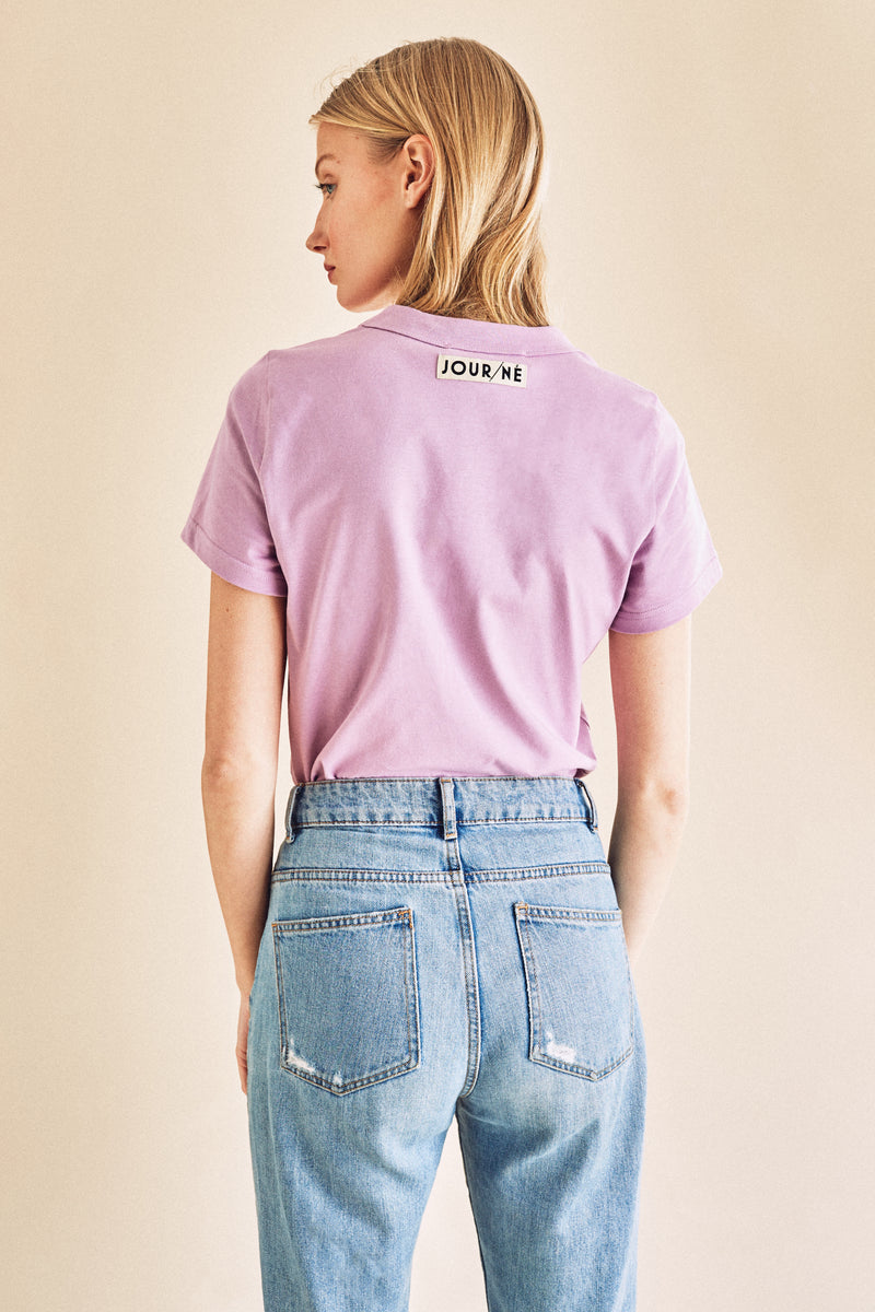 Tee shirt JOUR violet